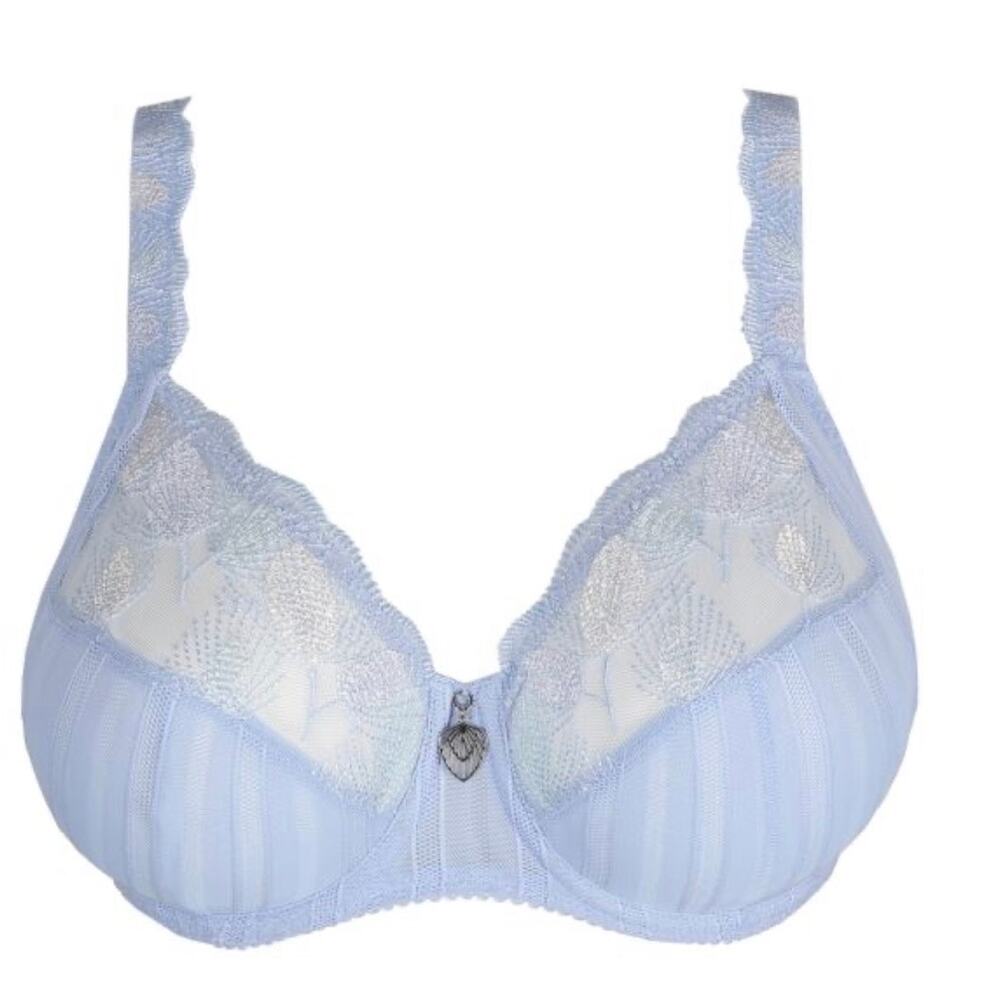 Prima Donna Lausanne Full Cup Bra Light Sky Blue With Embroidering- 38DD